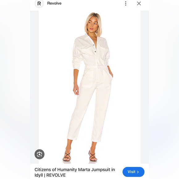 CITIZENS OF HUMANITY MARTA DENIM JUMPSUIT - Picture 2 of 7